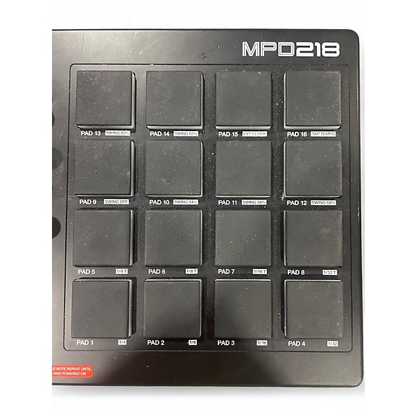 Used Akai Professional MPD218 MIDI Controller