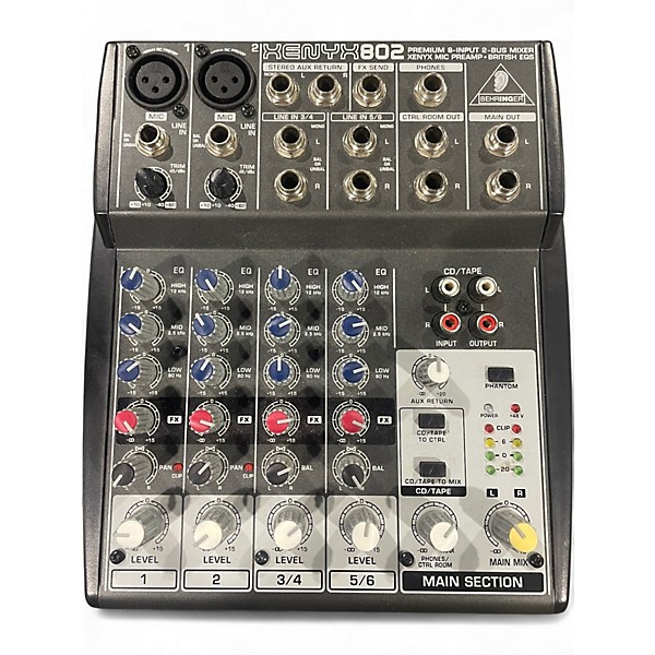 Used Behringer Xenyx 802 Unpowered Mixer