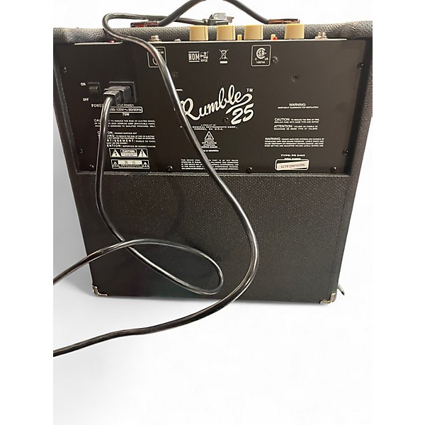 Used Fender Rumble 25 25W 1x10 Bass Combo Amp