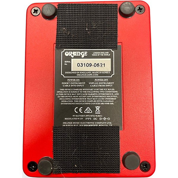 Used Orange Amplifiers Two Stroke  Effect Pedal