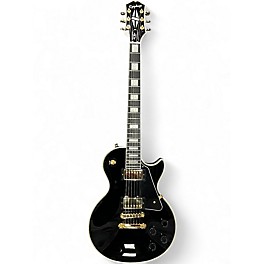 Used Epiphone Les Paul Custom black Solid Body Electric Guitar
