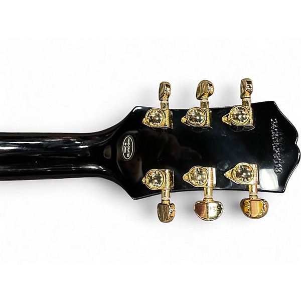 Used Epiphone Les Paul Custom black Solid Body Electric Guitar