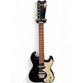 Used Silvertone 1449 reissue black sparkle Solid Body Electric Guitar