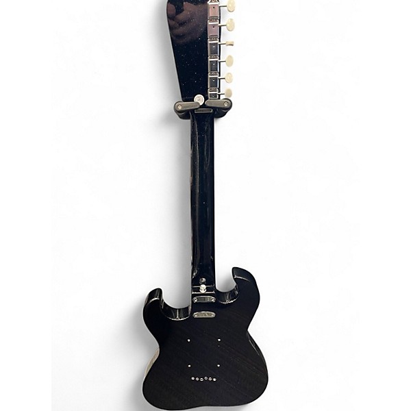 Used Silvertone 1449 reissue black sparkle Solid Body Electric Guitar