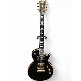 Used ESP LTD EC1000 Black and Gold Solid Body Electric Guitar