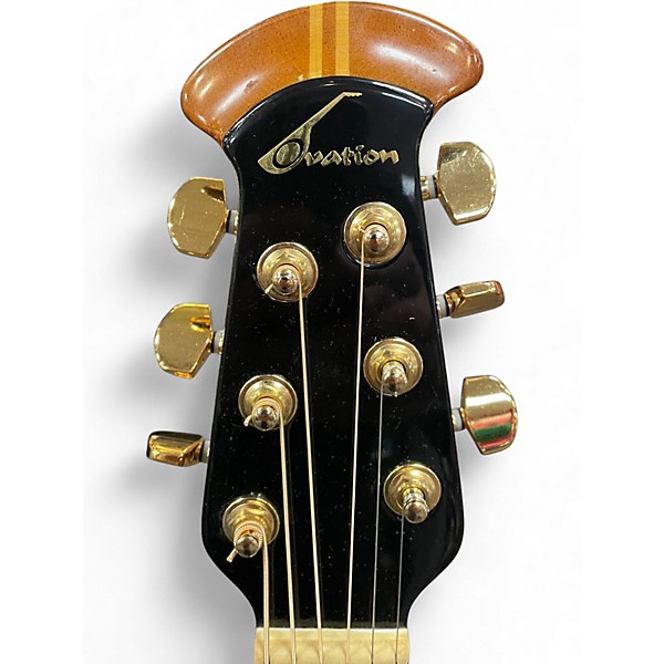 Used Ovation DS-778 Elite Long Neck Natural Acoustic Guitar