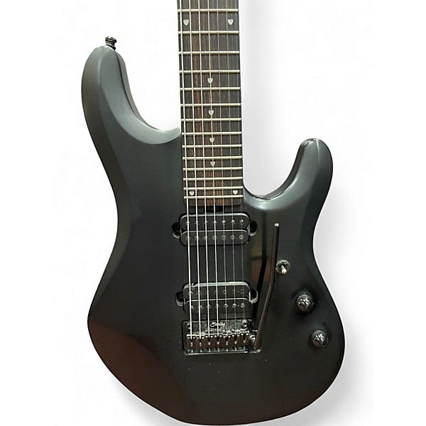 Used Sterling by Music Man JP70 John Petrucci Signature STEALTH BLACK Solid Body Electric Guitar