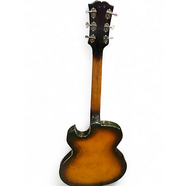 Vintage 1959 Guild SLIM JIM T100 2 Color Sunburst Hollow Body Electric Guitar