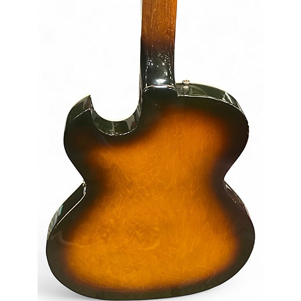 Vintage 1959 Guild SLIM JIM T100 2 Color Sunburst Hollow Body Electric Guitar