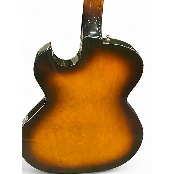 Vintage 1959 Guild SLIM JIM T100 2 Color Sunburst Hollow Body Electric Guitar