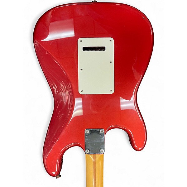 Used Fender Standard Stratocaster Candy Apple Red Metallic Solid Body Electric Guitar
