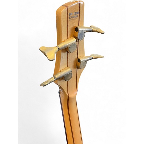 Used Ibanez SR1200 Natural Electric Bass Guitar