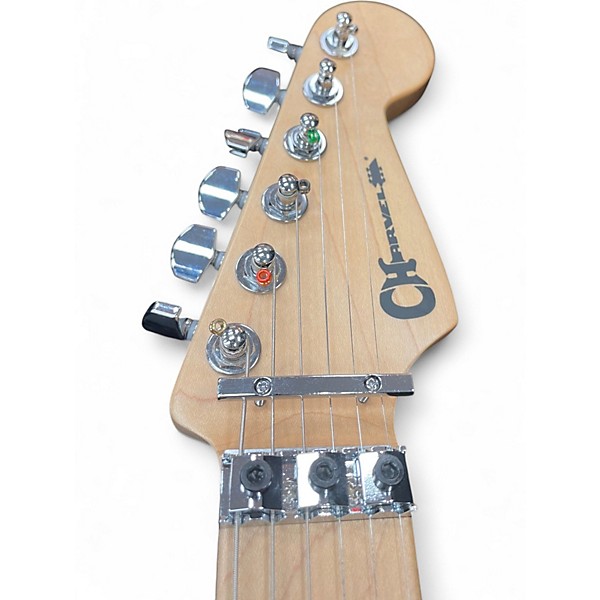 Used Charvel PRO MOD SAN DIMAS FLOYD HSS Pearl White Solid Body Electric Guitar