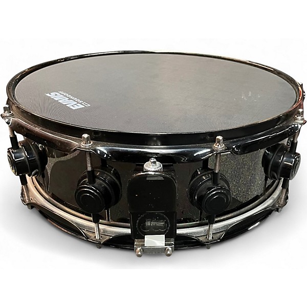 Used Ludwig 14in BLACK BEAUTY  Black Chrome Drum
