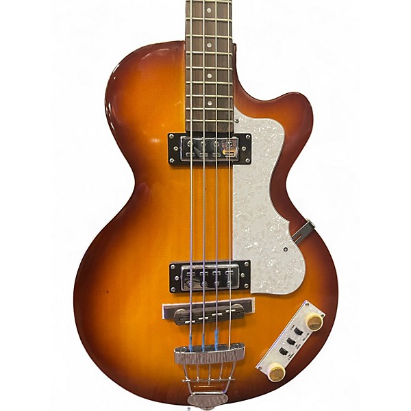 Used 2024 Hofner Ignition Club 3 Color Sunburst Electric Bass Guitar