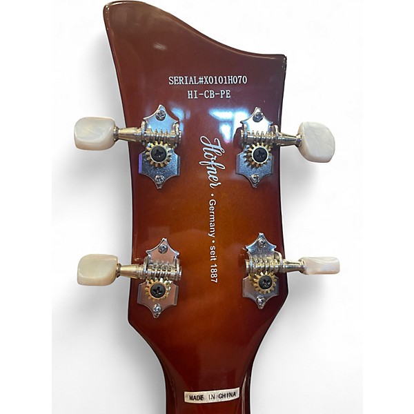 Used 2024 Hofner Ignition Club 3 Color Sunburst Electric Bass Guitar