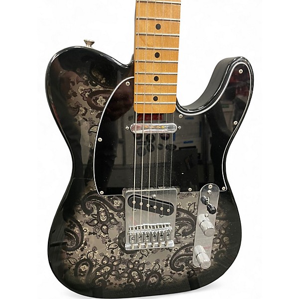 Used Fender FSR Standard Telecaster black paisley Solid Body Electric Guitar
