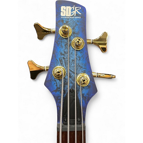 Used Ibanez SR300EDX Cosmic Blue Frozen Matte Electric Bass Guitar