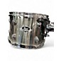 Used Pearl 5 Piece Export BRUSHED SILVER Drum Kit
