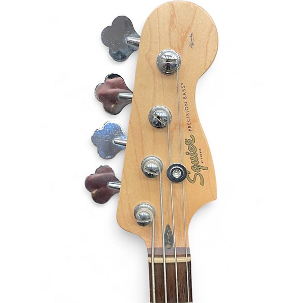 Used Squier bronco bass california Blue Electric Bass Guitar