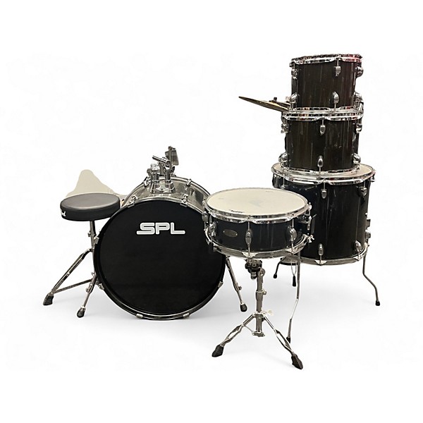 Used Sound Percussion Labs 5 Piece UNITY II Black Onyx Glitter Drum Kit