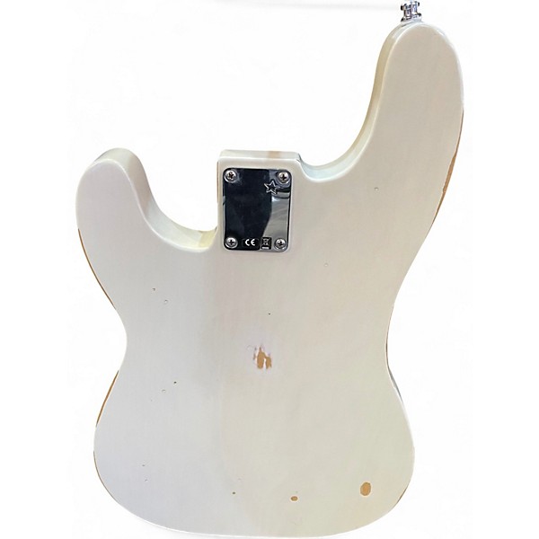 Used Fender Mike Dirnt Road Worn Precision Bass White Blonde Electric Bass Guitar
