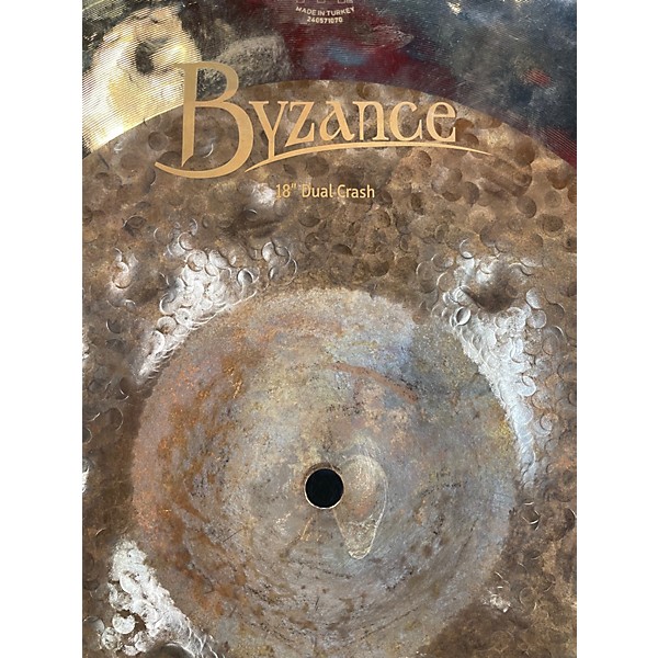 Used MEINL 18in Byzance Dual Crash Cymbal