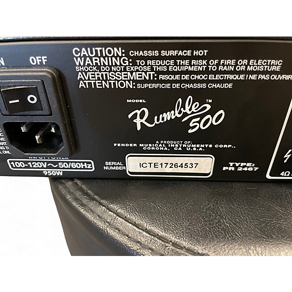 Used Fender RUMBLE 500 Bass Amp Head
