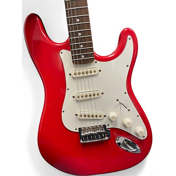 Used Silvertone SS-11/R Red Solid Body Electric Guitar