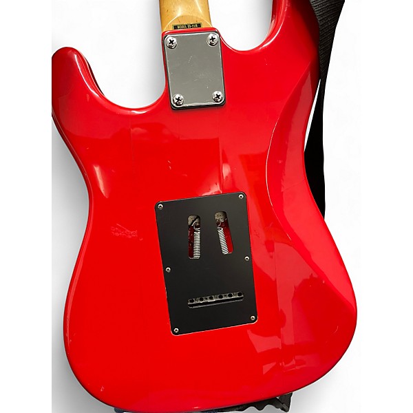Used Silvertone SS-11/R Red Solid Body Electric Guitar