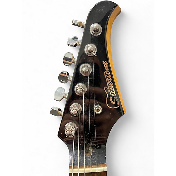 Used Silvertone SS-11/R Red Solid Body Electric Guitar