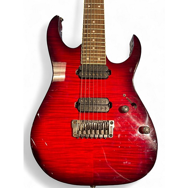 Used Ibanez RG7321FM Red Solid Body Electric Guitar