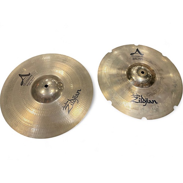 Used Zildjian 14in A Custom Rezo Hi Hat Pair Cymbal