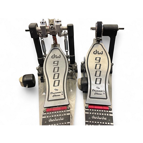 Used DW 9000 Series Double Double Bass Drum Pedal