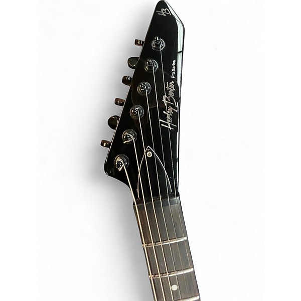 Used Harley Benton EX-84 Black Solid Body Electric Guitar