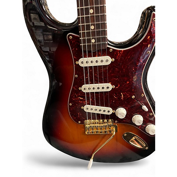 Used Fender Artist Series John Mayer Stratocaster Sunburst Solid Body Electric Guitar