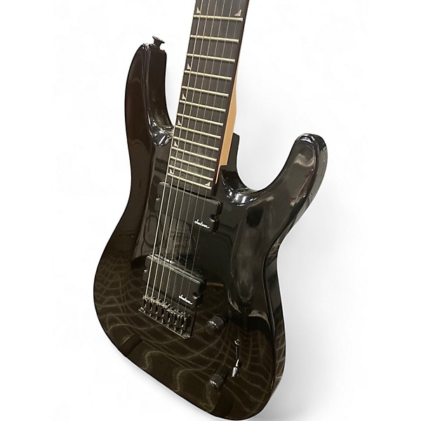 Used Jackson JS22-7 Dinky 7 String Black Solid Body Electric Guitar