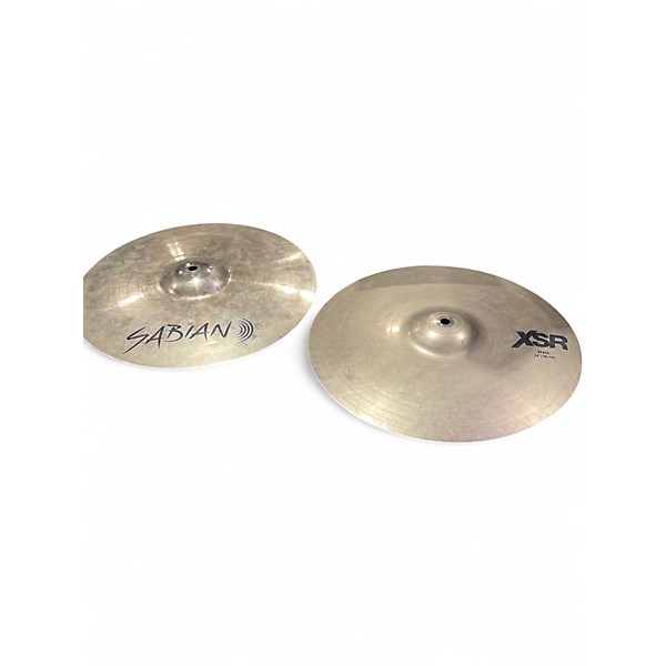 Used SABIAN 14in 14 IN XSR HI-HATS Cymbal