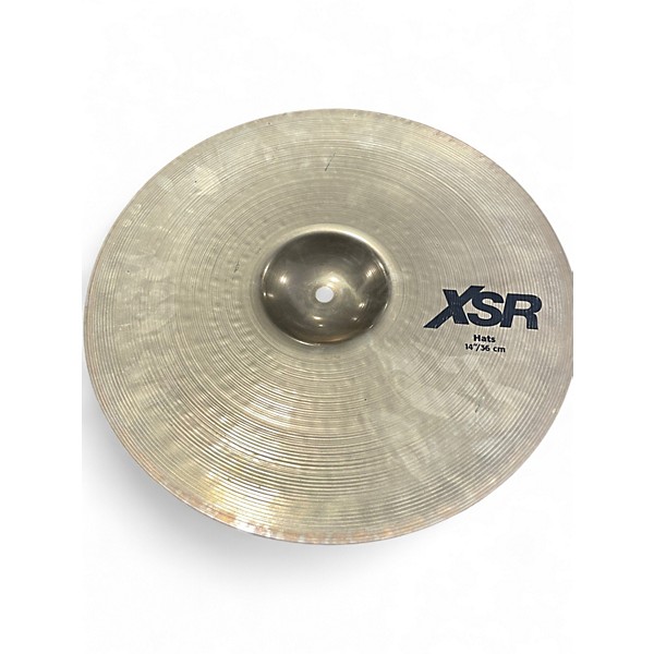 Used SABIAN 14in 14 IN XSR HI-HATS Cymbal