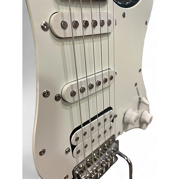 Used Yamaha EG112C 2 Tone black and white Solid Body Electric Guitar