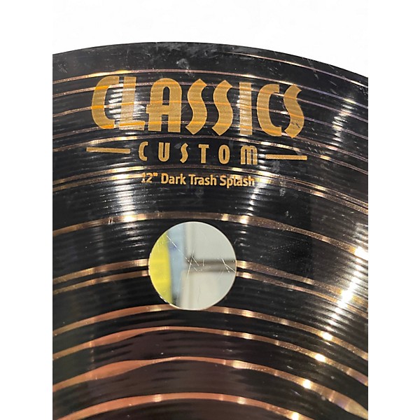 Used MEINL 12in custom dark trash splash Cymbal