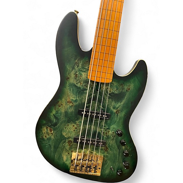 Used Sire MARCUS MILLER V10 Transparent Green Electric Bass Guitar