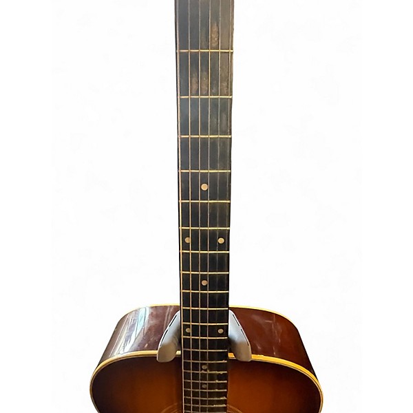 Vintage 1970s Epiphone FT-130 SB 2 Color Sunburst Acoustic Guitar