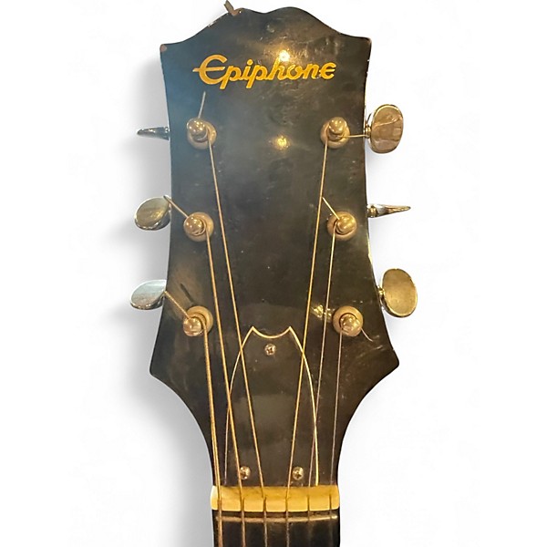Vintage 1970s Epiphone FT-130 SB 2 Color Sunburst Acoustic Guitar