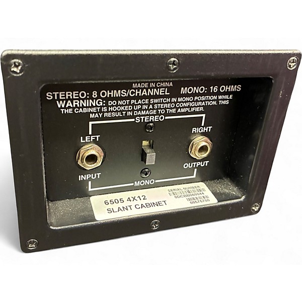 Used Peavey 6505 4x12 Slant Guitar Cabinet