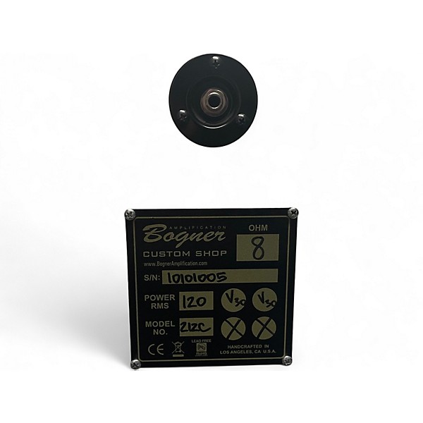 Used Bogner 212C Closed Back 2x12 Guitar Cabinet