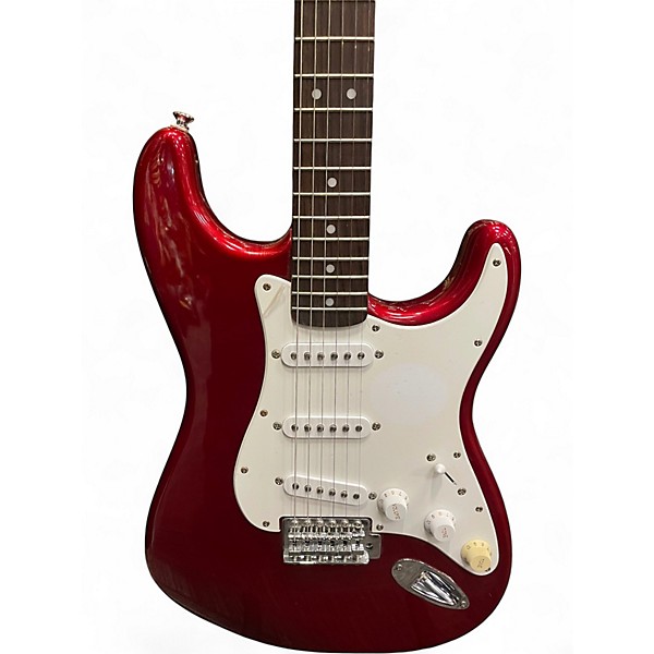 Used Squier Affinity Stratocaster Candy Apple Red Solid Body Electric Guitar