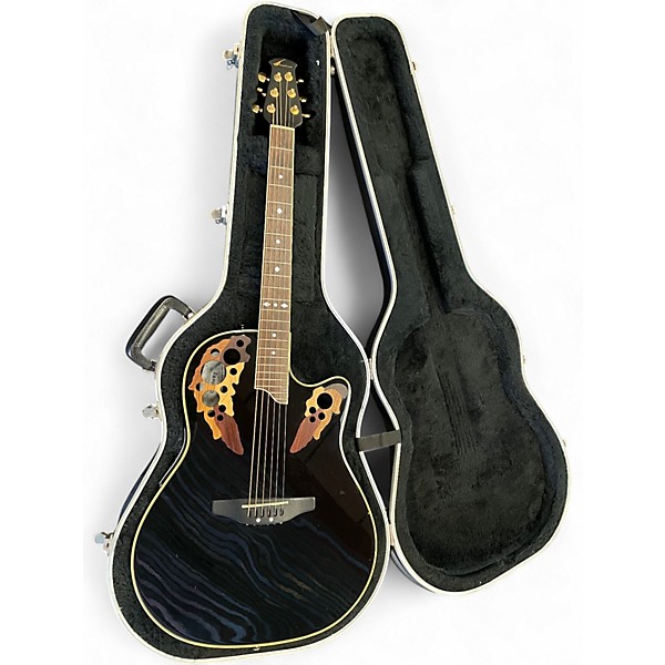 Used Ovation CS257 Celebrity Black Acoustic Electric Guitar