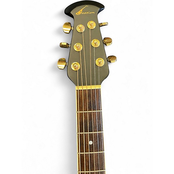 Used Ovation CS257 Celebrity Black Acoustic Electric Guitar