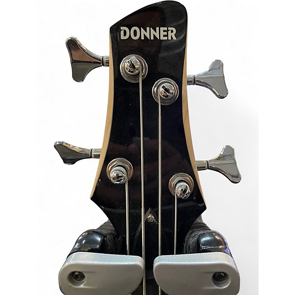 Used Donner DPJ-100 Black Electric Bass Guitar